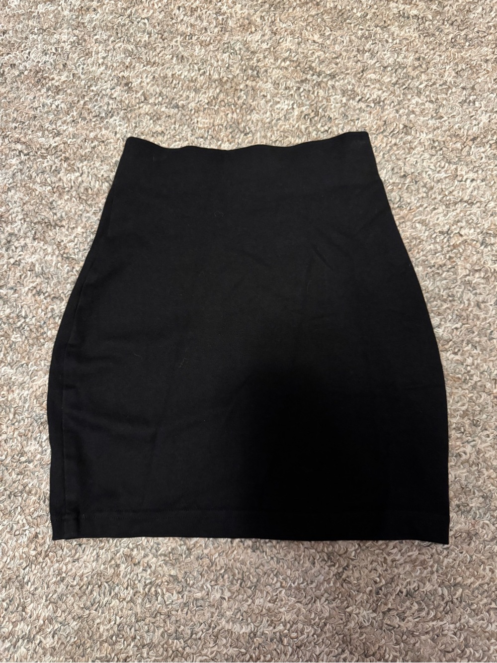 Vintage Contempo Casuals black cotton mini skirt